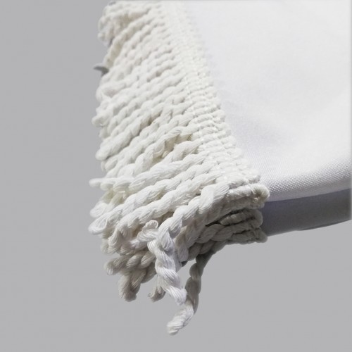 Double Layers Round Tassel Blanket 145cm Diameter + 5cm Tassel